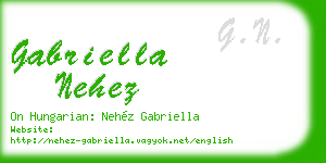 gabriella nehez business card
