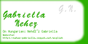 gabriella nehez business card